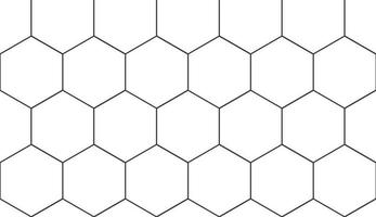 Cube, hexagon pattern background. Seamless geometric pattern. Vector tile, line wallpaper. Cubic hexagon texture. Rhombus mesh, white background. EPS 10.