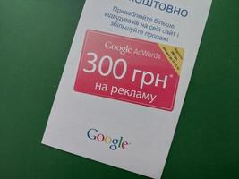 Envelope with a message from Google photo