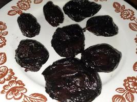 Prunes dried plum healthy food photo