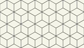 Cube, hexagon pattern background. Seamless geometric pattern. Vector tile, line wallpaper. Cubic hexagon texture. Rhombus mesh background. EPS 10.