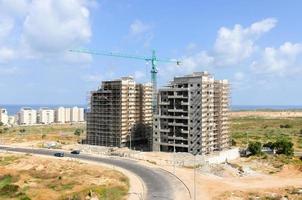 Apartment building construction in Ashkelon, Israel photo