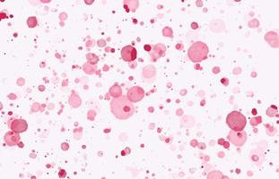 Artistic abstract background of pink watercolor drops. Trendy pattern with random brush strokes. Festive red confetti backdrop. Pastel confetti design template photo