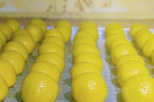 nastar pastries on a tray photo