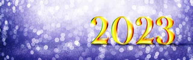 Happy New Year Background. Start to 2023. 3D illustration photo