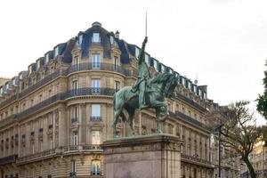 Statue of George Washington on horseback in Place d'Iena in Paris, France. photo