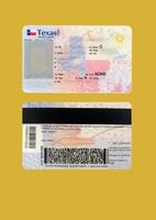 Editable Texas Id Card Template