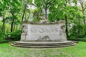 Monument to the Fallen of the Belgian Colonial Effort in Parc du Cinquantenaire in Brussels, Belgium photo