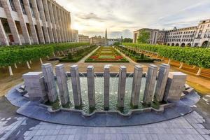 Mont des Arts in Brussels, Belgium meaning hill or mount of the arts, is a historic site in the center of Brussels, Belgium, 2022 photo