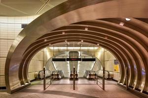 34th street - hudson yards 7 estación de metro, nueva york, 2022 foto
