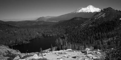 Castle Lake, Mount Shasta and Black Butte from Heart Lake photo