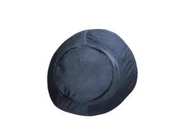 Black bucket hat isolated on white background photo