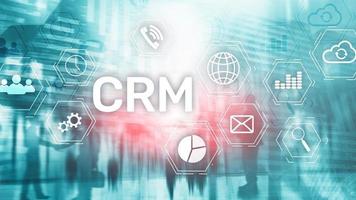 Business Customer CRM Management Analysis Service Concept. Relationship Management. photo