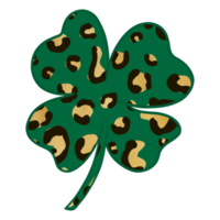 leopardo Stampa foglia trifoglio png