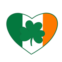 Green Clover Heart png