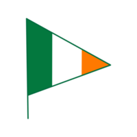 bandeira triangular da irlanda png
