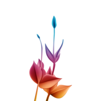 planta de flor azul png