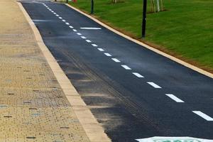 Road for pedestrians in a city park in northern Israel. photo