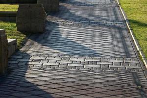 Road for pedestrians in a city park in northern Israel. photo