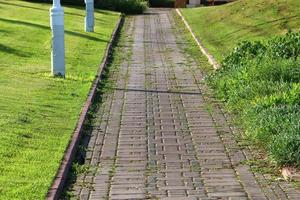 Road for pedestrians in a city park in northern Israel. photo