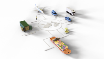 World Wide Cargo Transport Illustration png