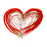 Valentinstag Herz 3D-Illustrationsdesign png