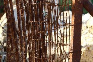 Texture of old and rusty iron. photo