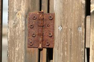 Texture of old and rusty iron. photo