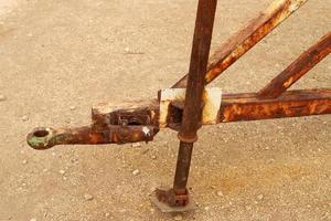 Texture of old and rusty iron. photo