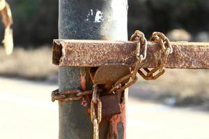 Texture of old and rusty iron. photo