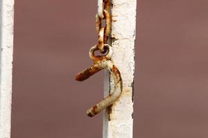 Texture of old and rusty iron. photo