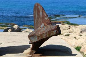 Texture of old and rusty iron. photo