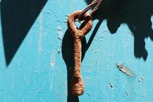 Texture of old and rusty iron. photo