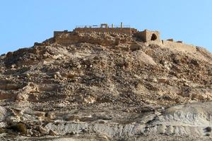 Wall of an ancient fortress in northern Israel. photo