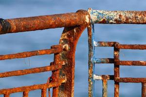 Texture of old and rusty iron. photo