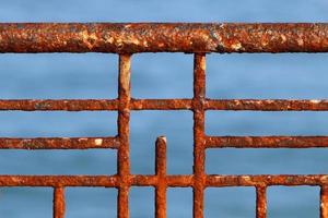 Texture of old and rusty iron. photo