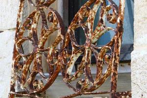 Texture of old and rusty iron. photo