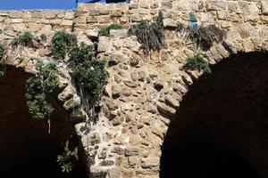 Wall of an ancient fortress in northern Israel. photo