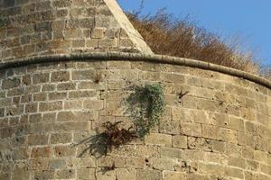 Wall of an ancient fortress in northern Israel. photo