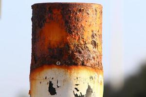 Texture of old and rusty iron. photo