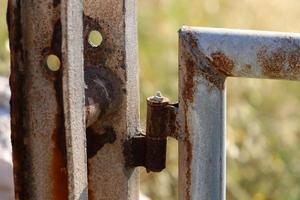 Texture of old and rusty iron. photo