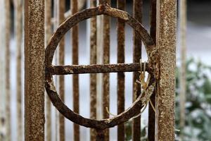 Texture of old and rusty iron. photo