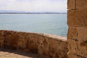 Wall of an ancient fortress in northern Israel. photo