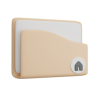 3d rendering Folder home png