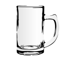 Transparent drinking glass png