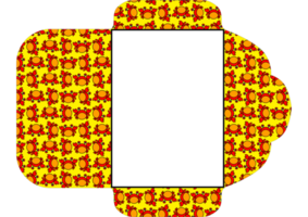 conception d'enveloppe avec le thème du motif de crabe png