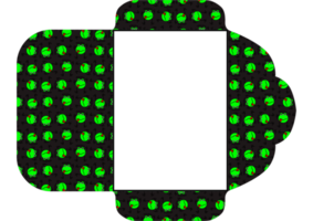 conception d'enveloppe avec le thème du motif de grenouille verte png