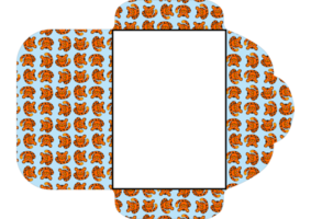 Envelope Design With Tiger Pattern Theme png