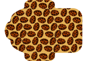 conception d'enveloppe avec motif sur le thème des oeufs de pâques png