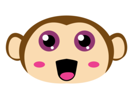 Animal Head Cartoon - monkey png