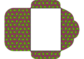 design de envelope com tema padrão de tartaruga marinha png